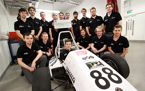 Award helps student racers charge up their Silverstone challenge